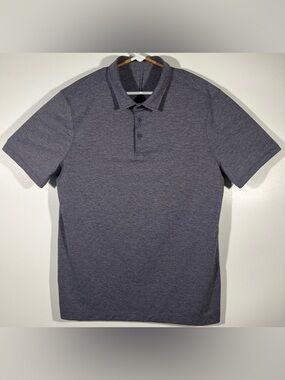 Lululemon Men’s Polo Shirt Size Medium Golf Short Sleeve Performance Yoga